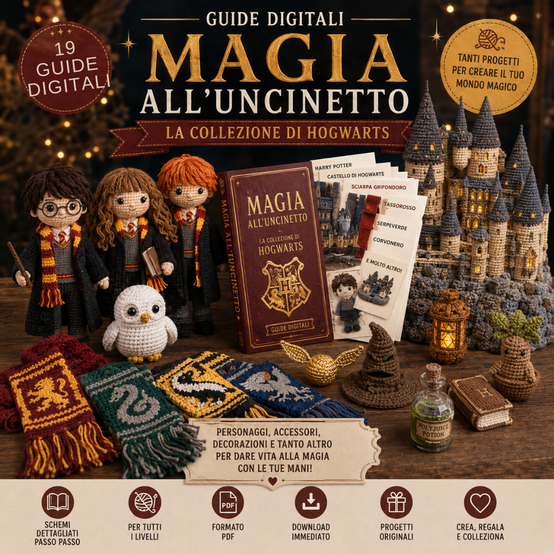 Magia all’Uncinetto – La Collezione di Hogwarts 19 guide