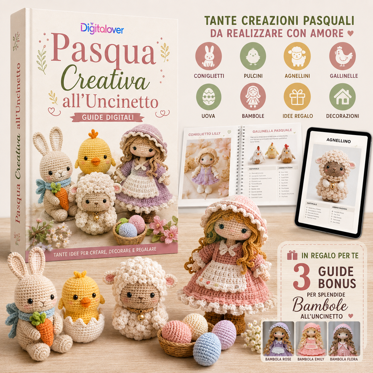Pasqua Creativa all’Uncinetto + 3 Guide BONUS